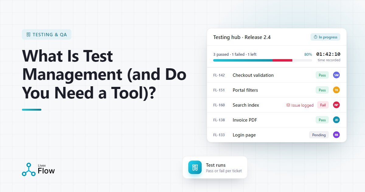 QA lead reviewing a test management dashboard with pass and fail results